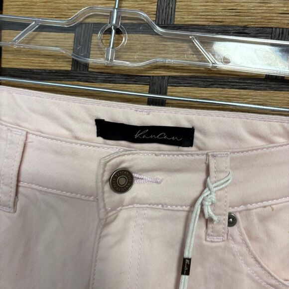 KanCan Pale Pink Moto Style Skinny Leg Jeans‎ Size 9/28 - Picture 6 of 8